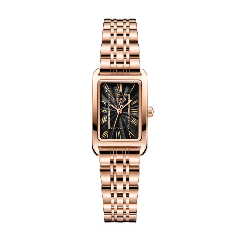 Julius JA1252 Ins Style Roman Watch Dial Stainless Steel Band Women's Watch