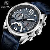 Benyar BY5171 Chronograph Watch 3ATM Waterproof Quartz Wristwatch For Men
